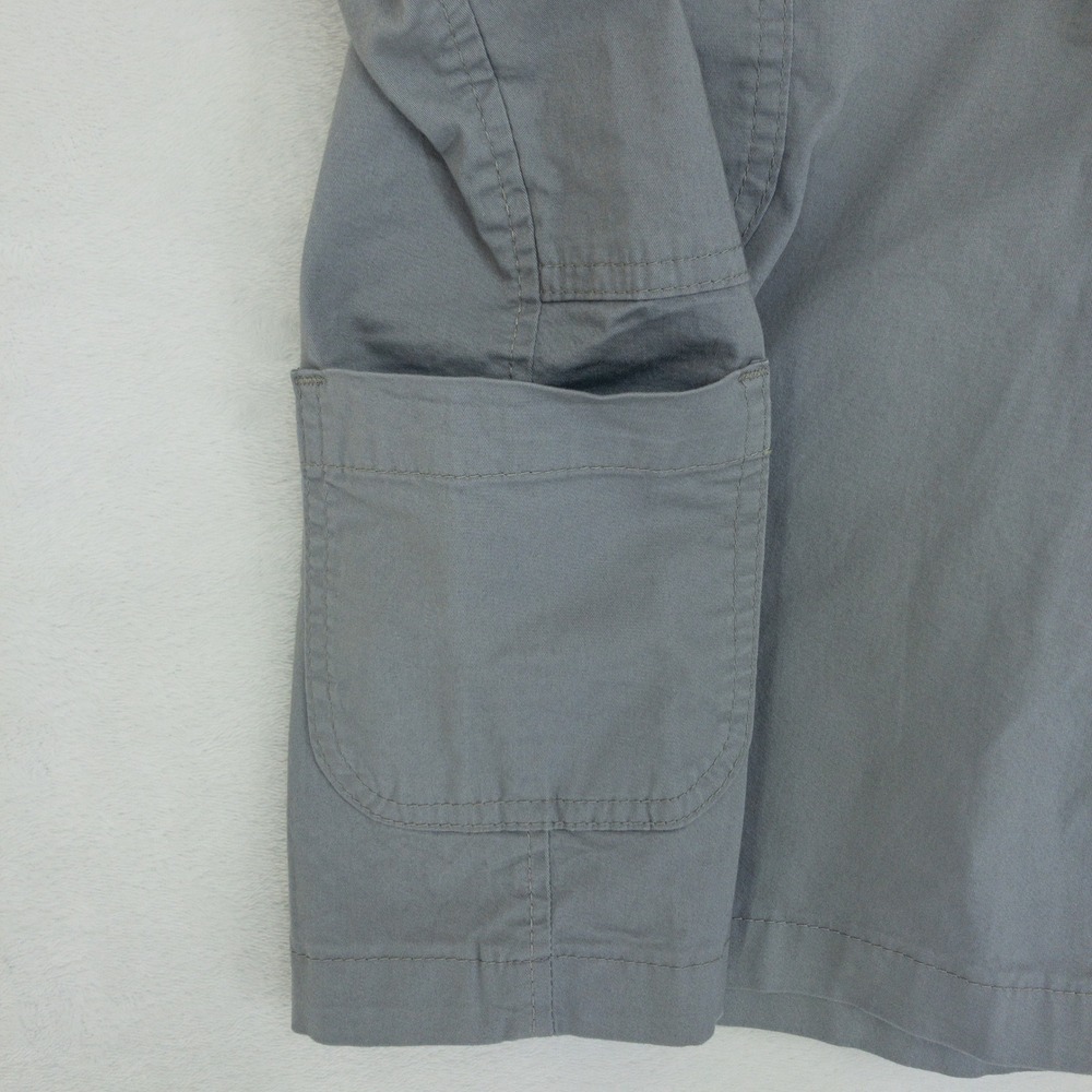 Lee Bermuda Shorts Womens 14 Grey Flex-To-Go Relaxed Fit 9" Cargo Stretch New - Picture 4 of 14